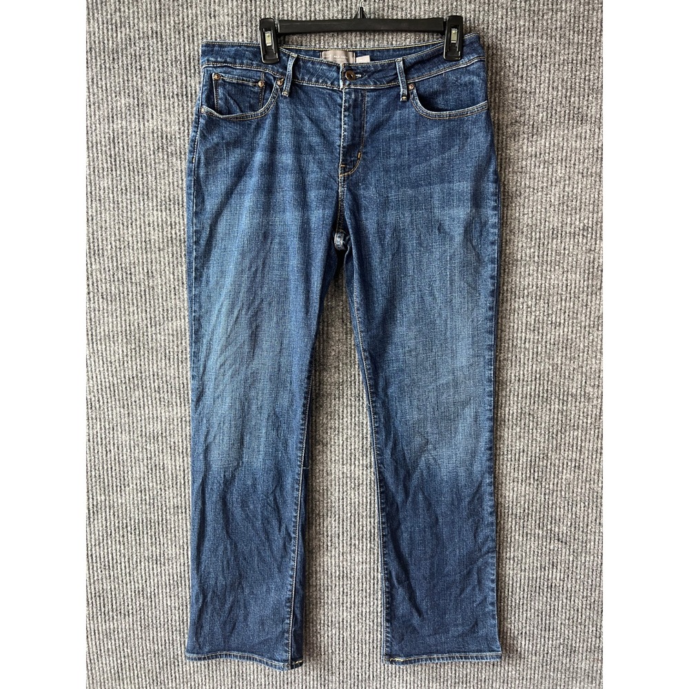 Levi's Bold Curve Straight Leg Jeans Women's 16/33 Dark Wash Classic Denim